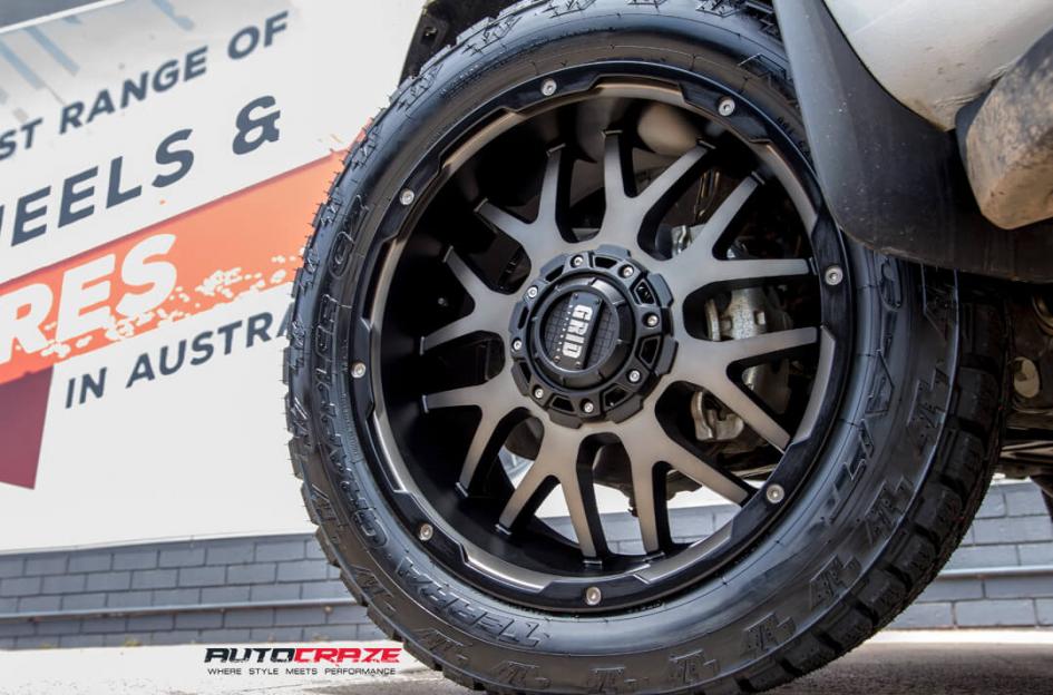 FORD RANGER GD02 MATTE BLACK MACHINED FACE